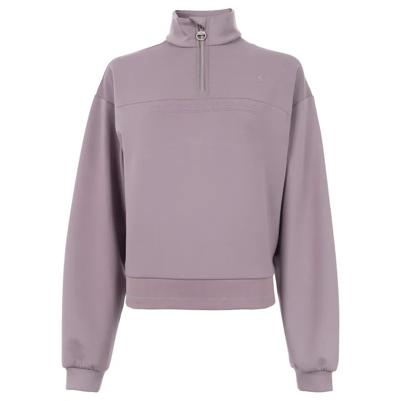 Cavallo Eiske Ladies 1/4 Zip Sweatshirt - Powder Lilac